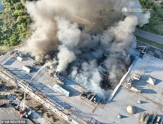 EU chief accuses Russia of 'terror by design' after 'double-tap' strike on busy shopping centre in Zelensky's hometown leaves 15 dead and 130 wounded