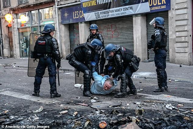 Female British tourist's calf is torn off by projectile after being caught up in French riots